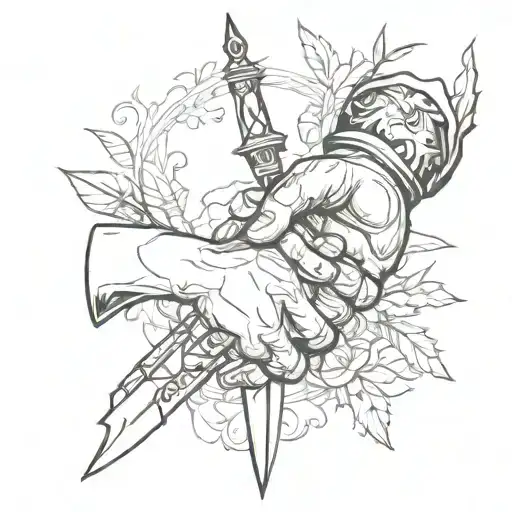 Handshake With Dagger