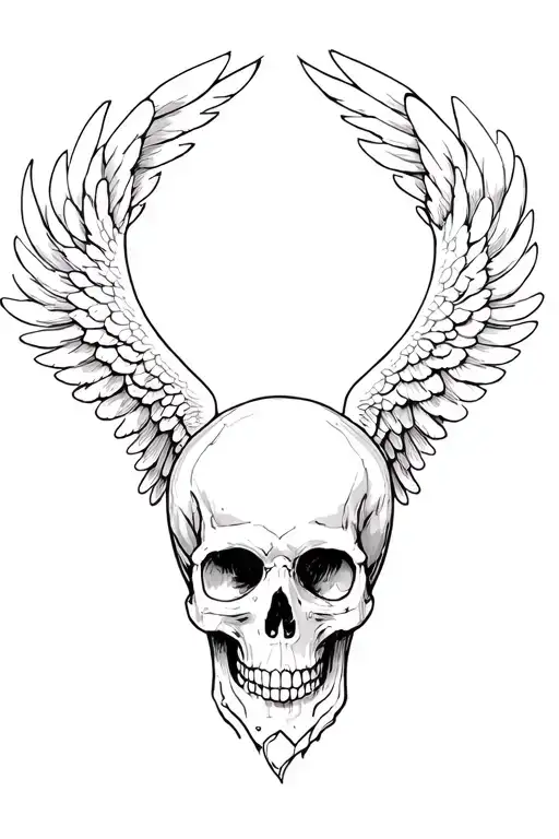 Skull Under An Angel