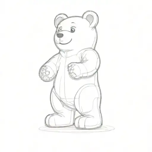 Gummy Bear Standing Proudly Display