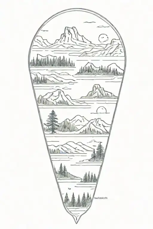 National Park Logos Blended Together In A Minimalist