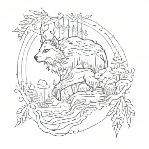 Small Coverup Tatoo With Norwegian Forest