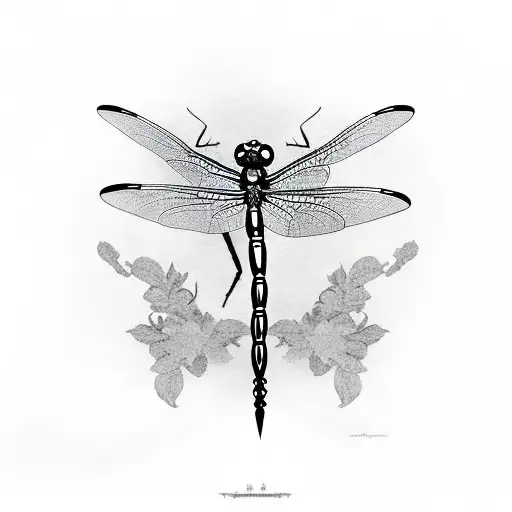 Dragonfly With Headstone