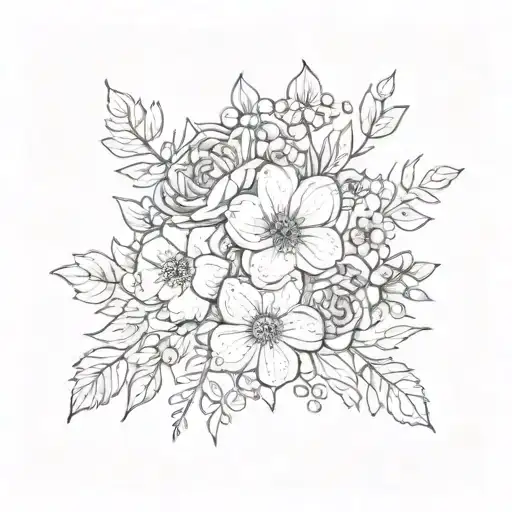 Birth Flower Bouquet