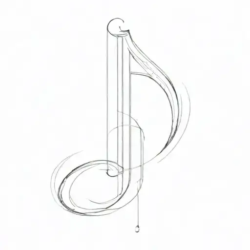 A Musical Note With Sagittarius Zodiac Sign