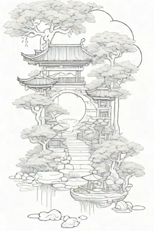 Asian Garden Surrounded