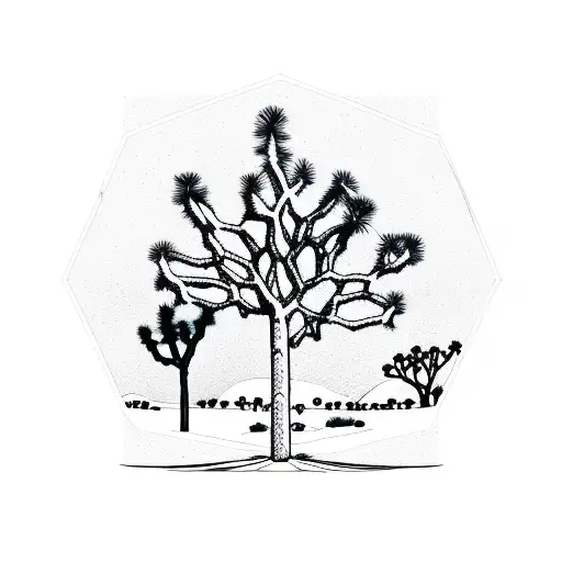 Joshua Tree In A Hexagon