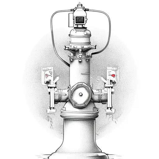 Active Fire Hydrant With Hoses