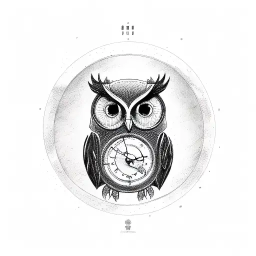 Owl With A Hourglass Body