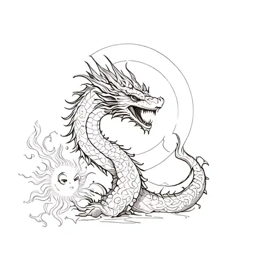 Dragon And Sun