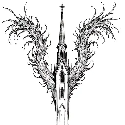 A Church Steeple Gothic