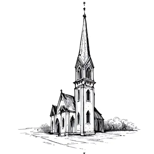 A Church Steeple Gothic