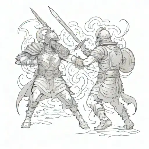 Roman Soldiers Battling Inner Demons