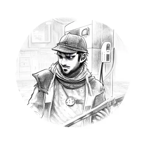 Gas Station Attendant In A Dark Souls Setting