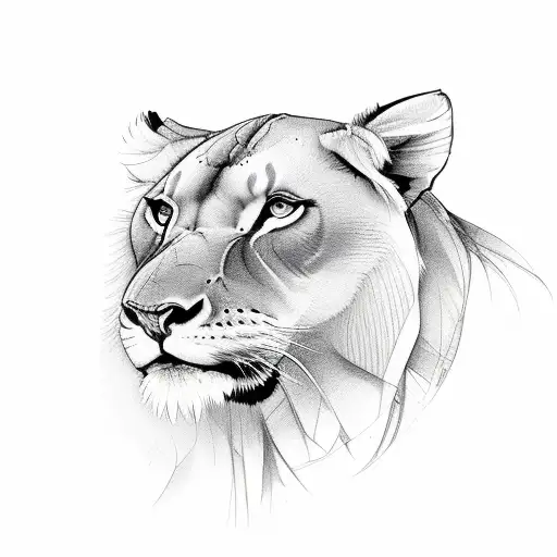 Feather Turning Into Lioness