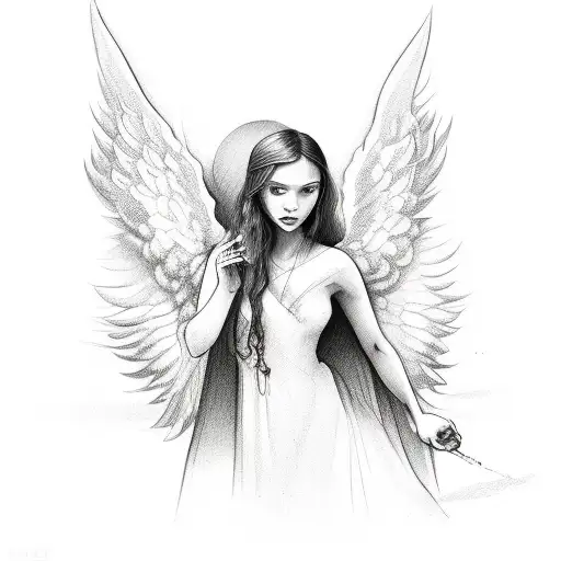 Angel With Bottle Of Boose