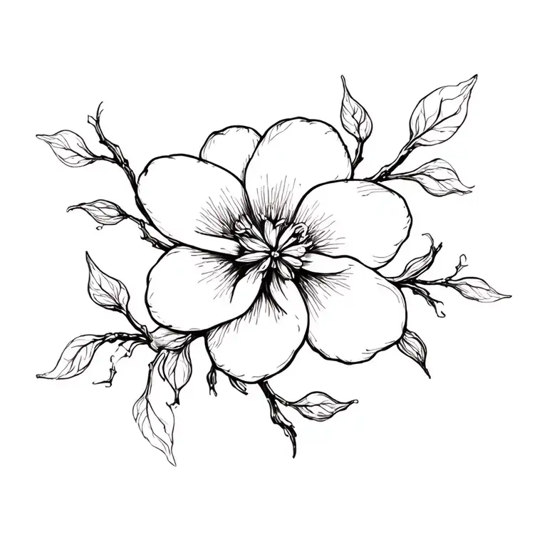 Dogwood Flowers And Branches