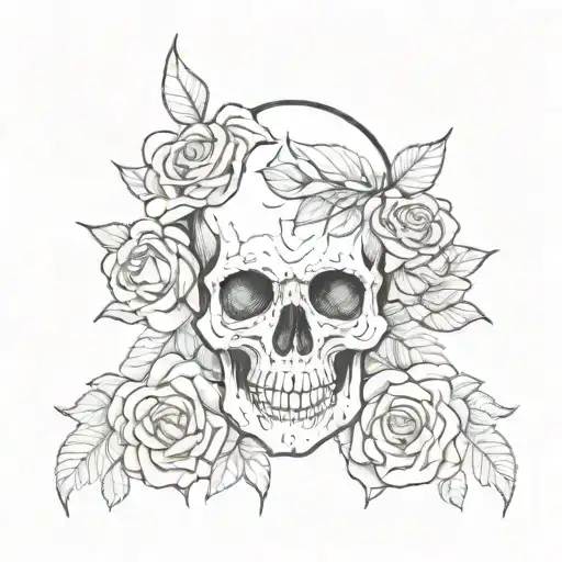 Skull And Roses