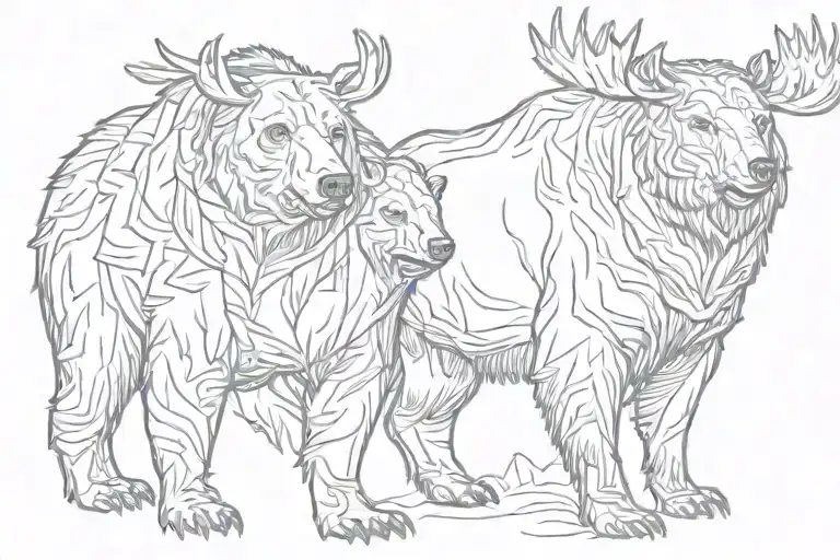 Bear And Moose