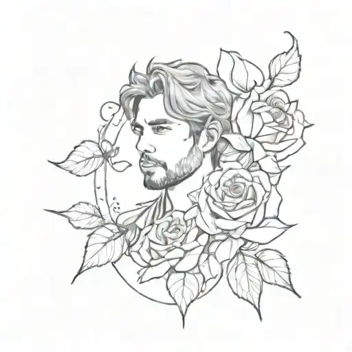 Enrique With Rose Surrounded