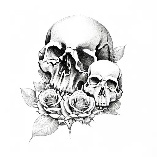 Skull And Roses