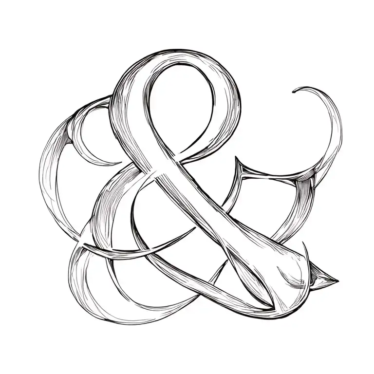 Ampersand Symbol Surrounded By Abstract Interpretation