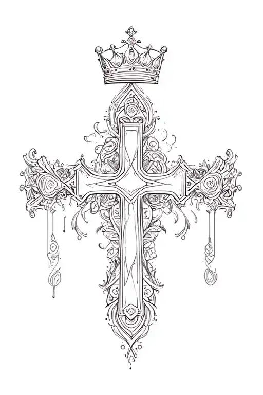 Cross With Crown