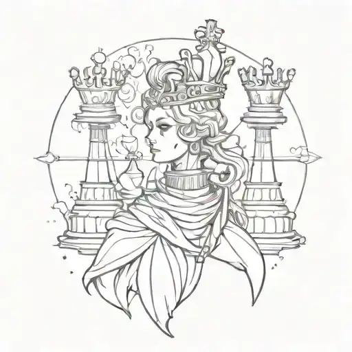 Chess Queen Pawn Possible Design