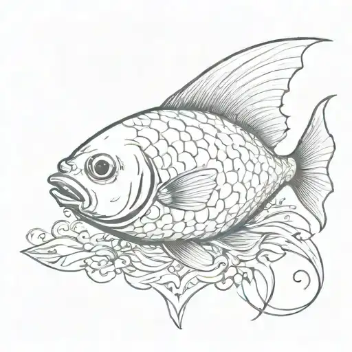 Fish Eating Heart In Chest