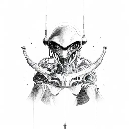 Line Of Alien Script