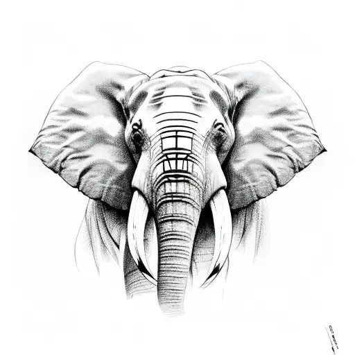 Elephant Head On