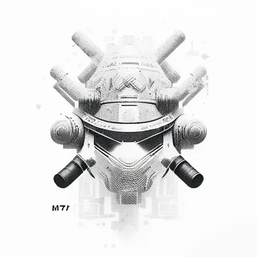 Samurai Mask Futuristic