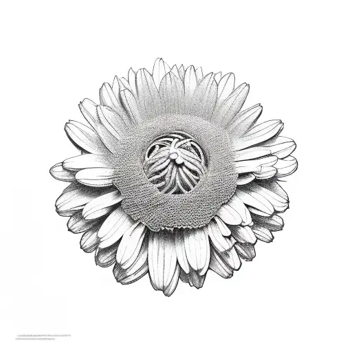 Fairy Laying In A Chrysanthemum Flower