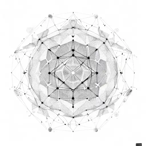 A Constellation Of Capricorn Formed By Interconnected Circuit Lines