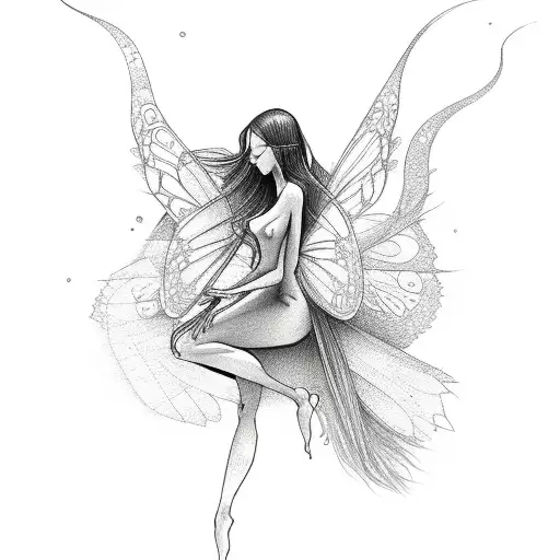 Fairy Meditating With No Clothes