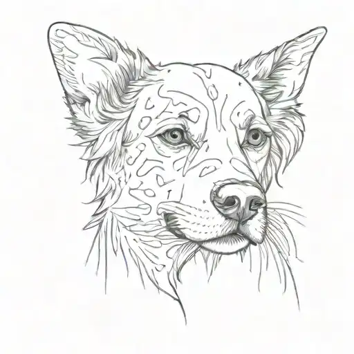 Dog Grooming With Paw Print