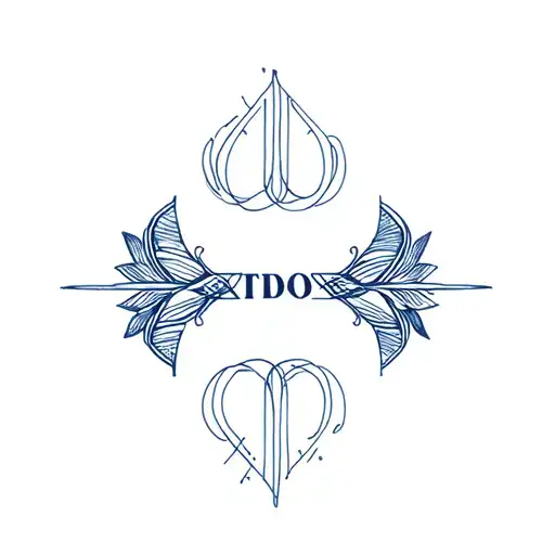 Minimalist Word Indigo