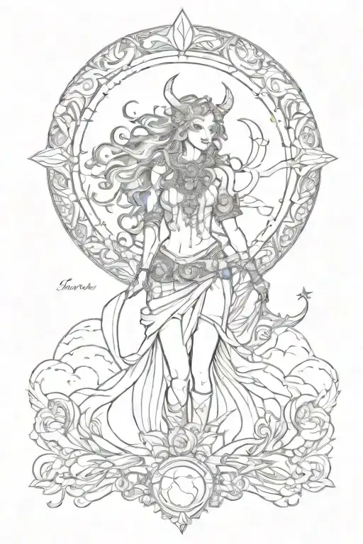 Freya And Moon Merging Together