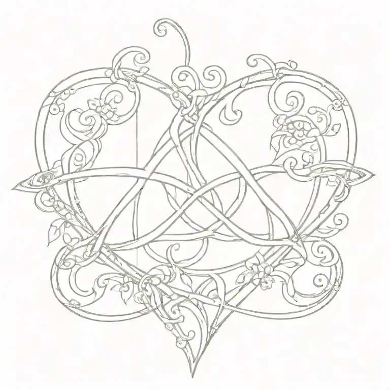 Reversed Triquetra Heart