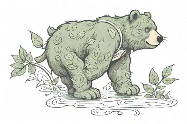 Weed Care Bear Sleeve