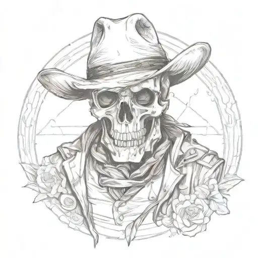 Cowboy Skull Full Body