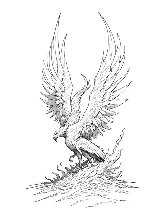 Phoenix Rising From Ashes