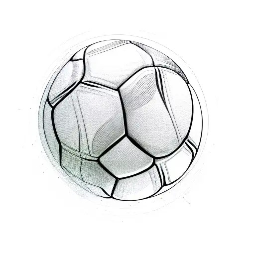 A Sketch Of Sara Doorsoun Dribbling A Soccer Ball