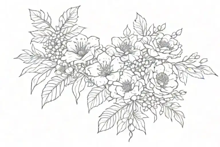 Birth Flower Bouquet