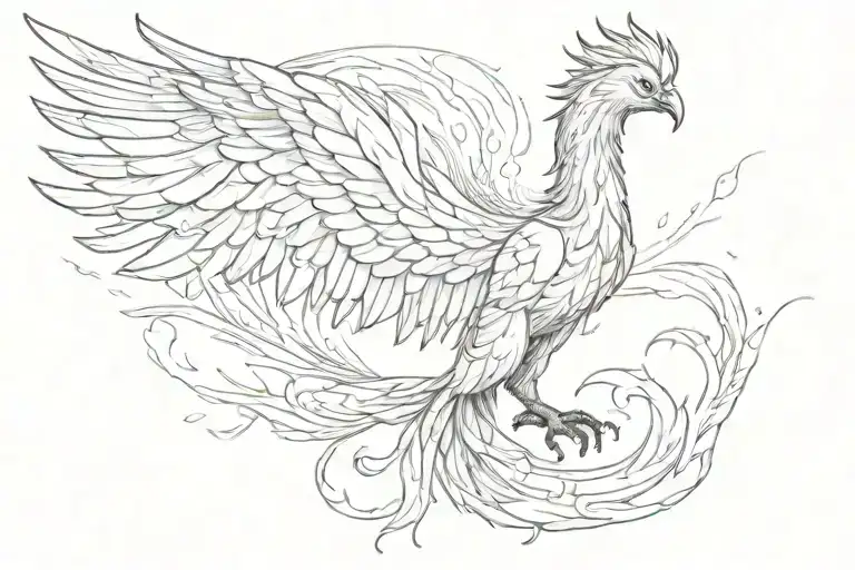 Phoenix Rising From The Ashes