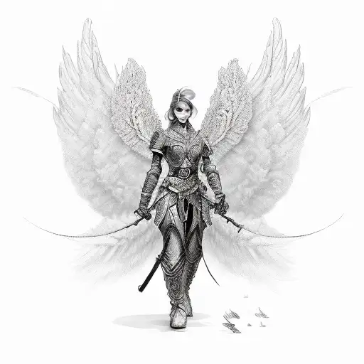 A Sword With Feathers And Wings