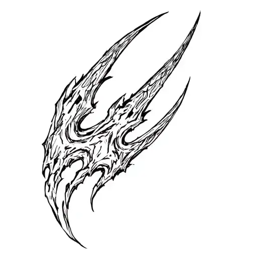 Wolf Claw And Scratch Marks