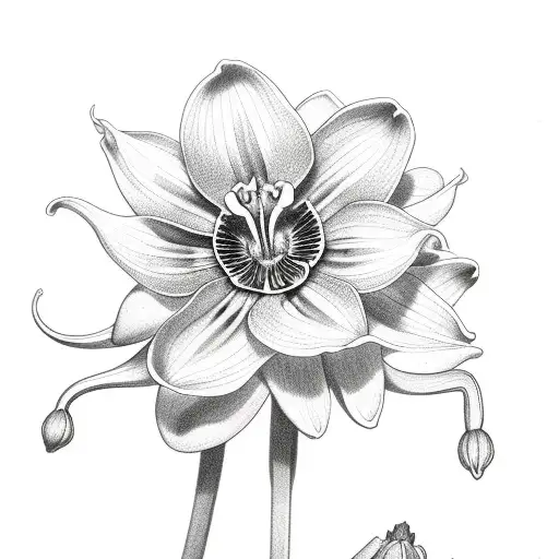 Orchid And Sunflower And Larkspur And Water Lilly And Pansy