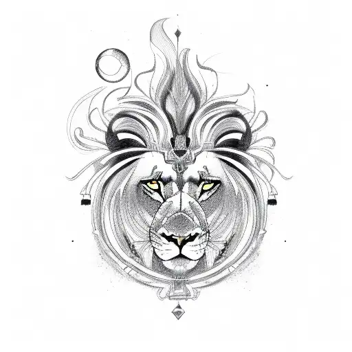 Surrealistic Lion