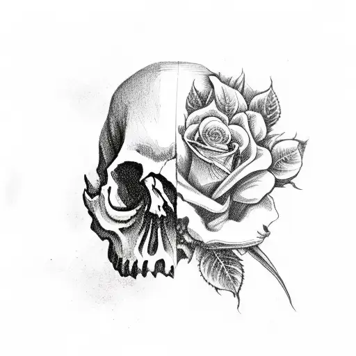 Skull And Roses