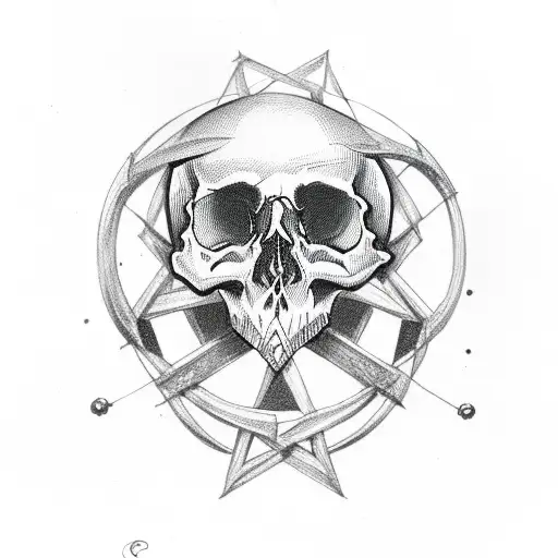 Skull With Pentagram